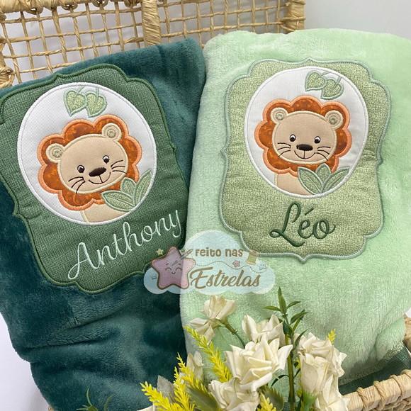 Cobertor Bebê Personalizado Cor a Escolher