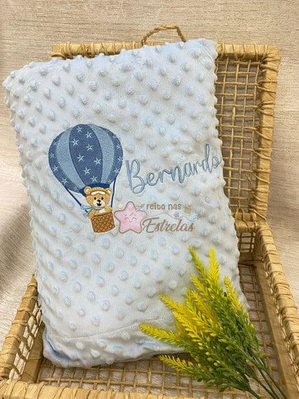 Cobertor Manta Para Bebê Pipoquinha Personalizado