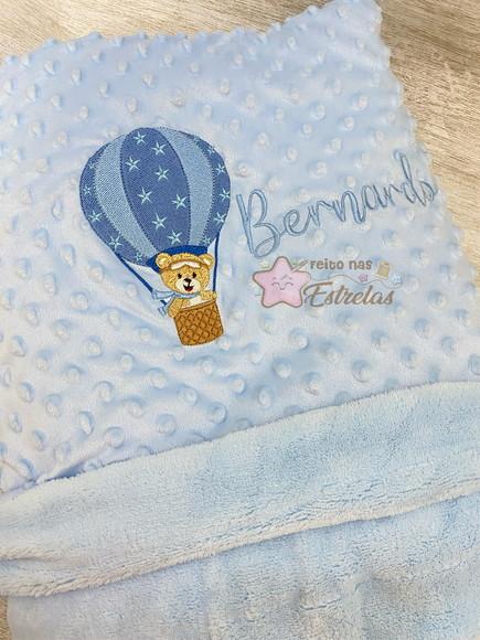 Cobertor Manta Para Bebê Pipoquinha Personalizado