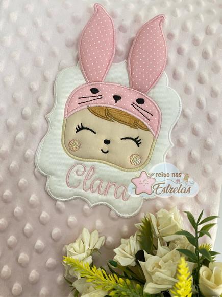 Cobertor para bebê pipoquinha personalizado Boneca