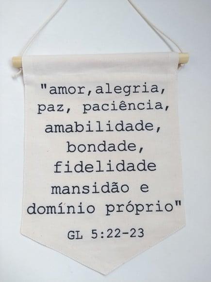 Flâmula decorativa dizeres