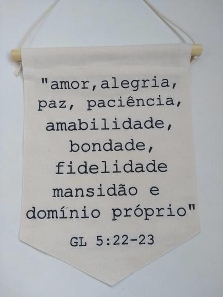 Flâmula decorativa dizeres