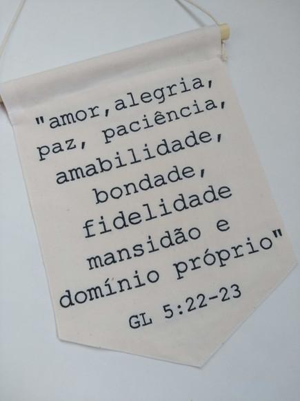 Flâmula decorativa dizeres