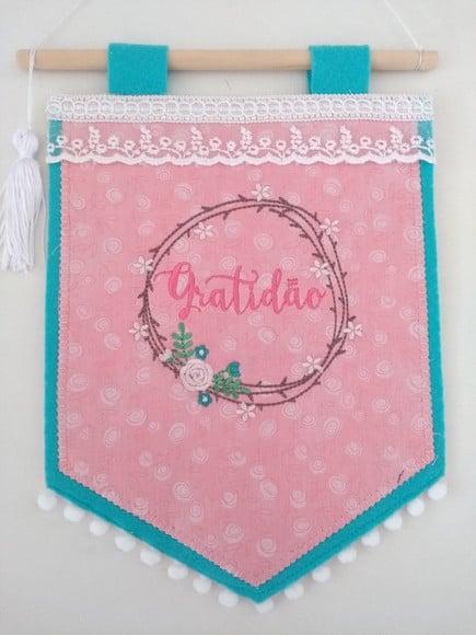 Flâmula decorativa Gratidão