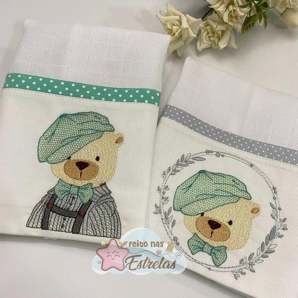 Fraldinha de Boca - Kit 2 peças -Urso