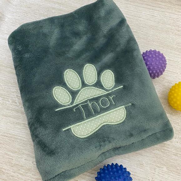 Manta para Cachorro/pet Personalizada Basic em Fleece