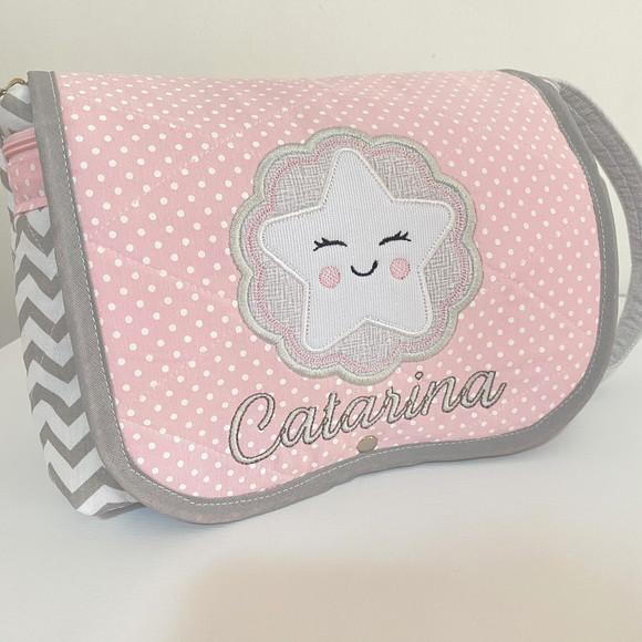 Necessaire Porta Lenço Umedecido e Fraldas Estrela