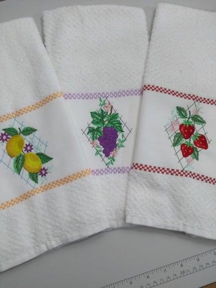 Pano de copa doce - Kit com 3