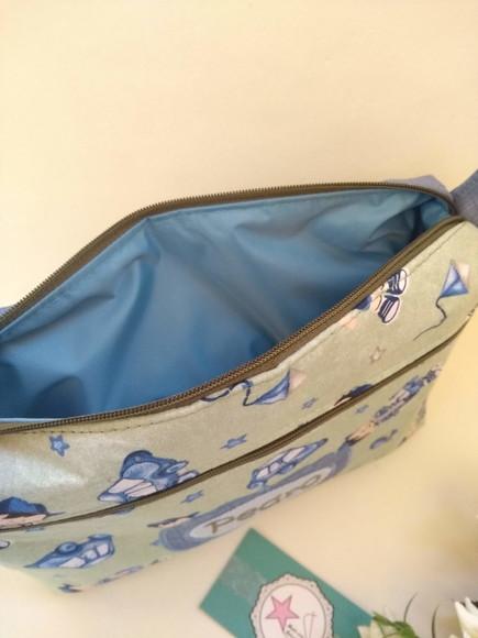 Porta Lenço Umedecido e Fraldas Menino