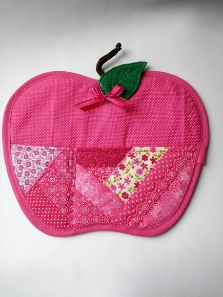 Porta Recados para Geladeira- Maça Pink