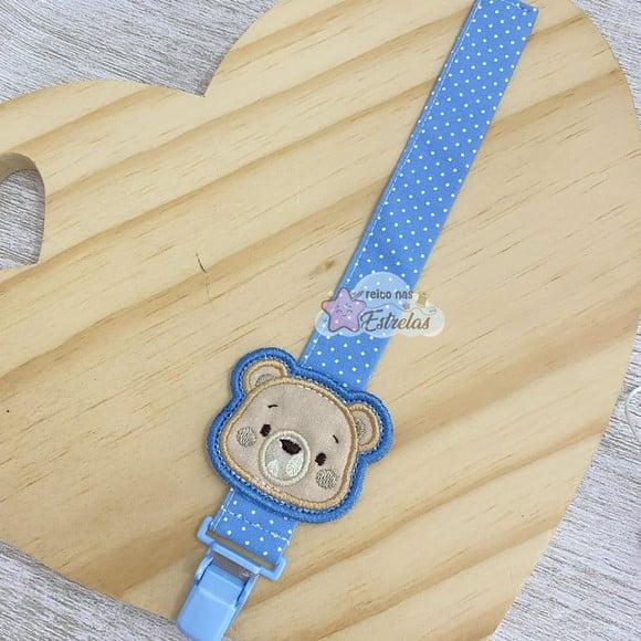 Prendedor de Chupetas Segura Chupetas Urso