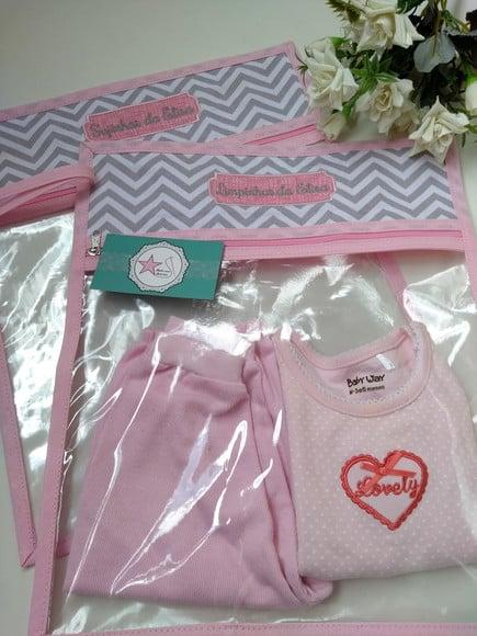 Saco Maternidade - Roupa Suja Limpa Kit com 2