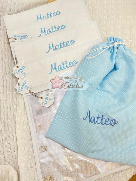 Saquinho Organizador Maternidade - Kit c 4 e Saquinho Roupa