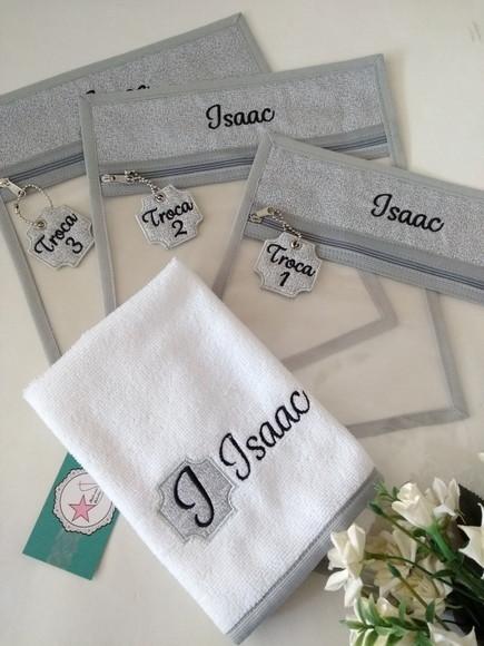 Saquinho organizador maternidade - Kit com 3