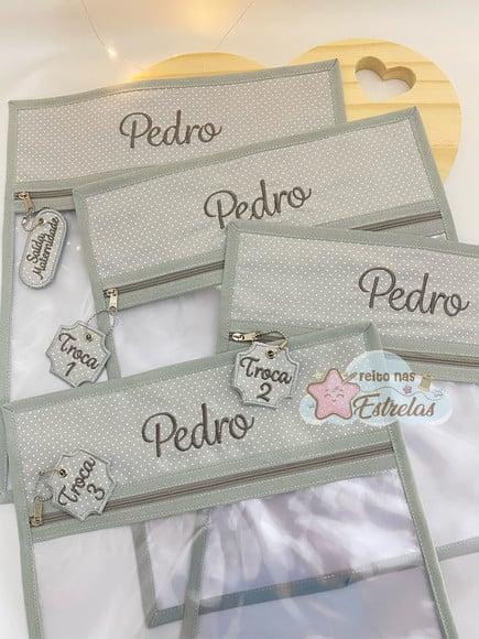 Saquinho Organizador Maternidade 30x40 cm - Kit com 4