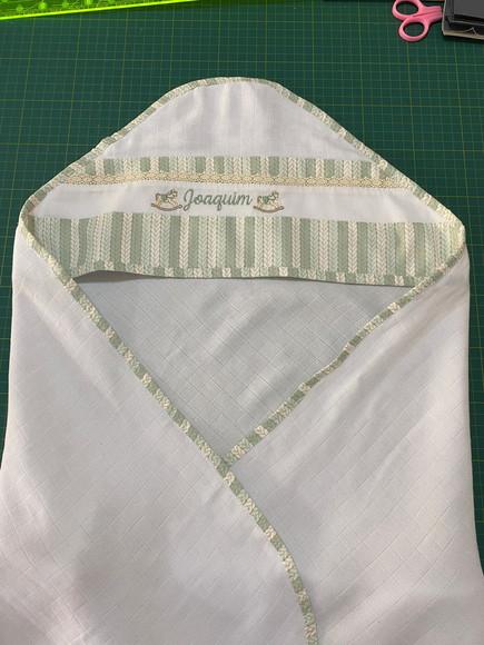 Toalha de Banho Fralda para Bebê com Capuz
