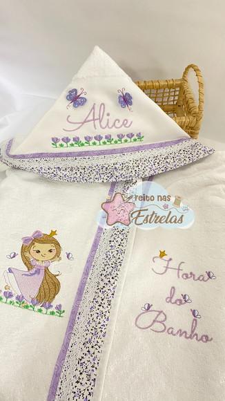 Toalha de Banho Infantil com Capuz - Fada