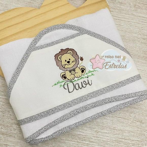 Toalha Fralda Banho para Bebê C/capuz
