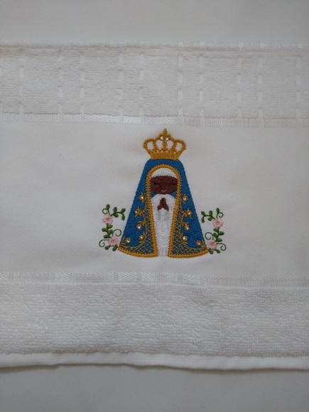 Toalha Nossa Senhora Aparecida Bordada