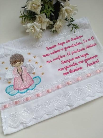 Toalha Santo Anjo Bordada
