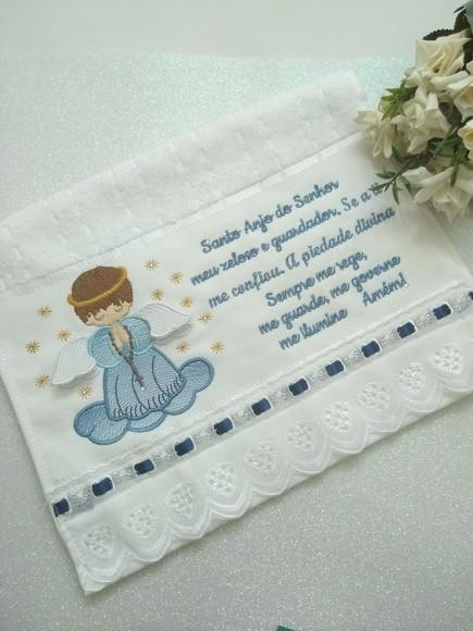 Toalha Santo Anjo Bordada