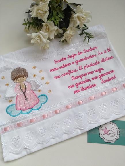 Toalha Santo Anjo Bordada