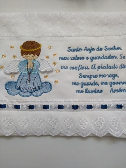 Toalha Santo Anjo Bordada