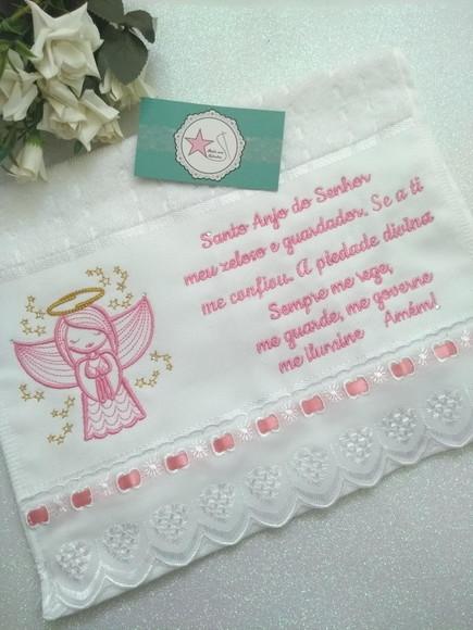 Toalha Santo Anjo Bordada