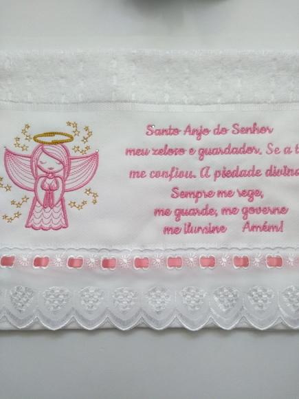 Toalha Santo Anjo Bordada