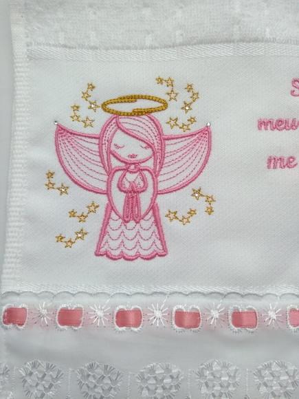 Toalha Santo Anjo Bordada