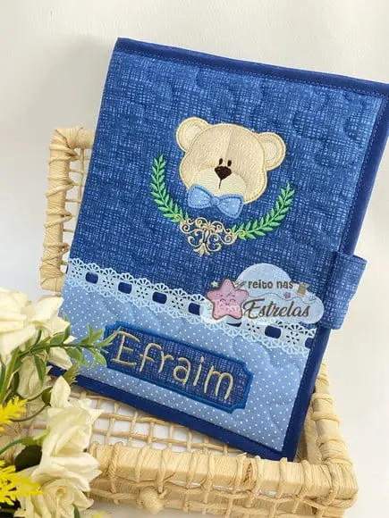 Capa Caderneta De Vacina E Documentos Urso
