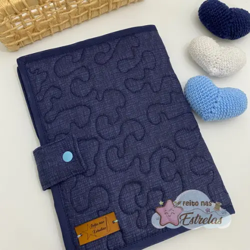 Capa Caderneta de Vacinas + Necessaire Astronauta