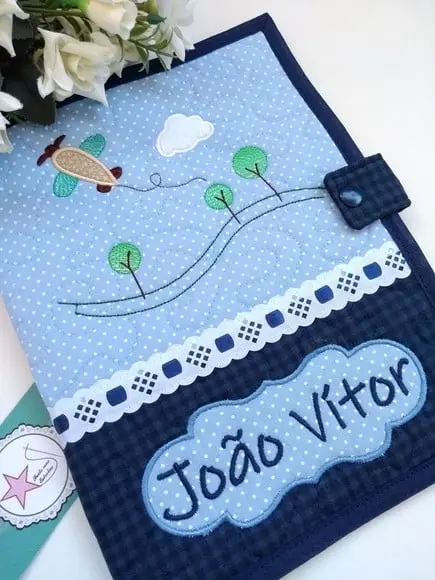 Capa Caderneta de Vacinas/Documentos avião