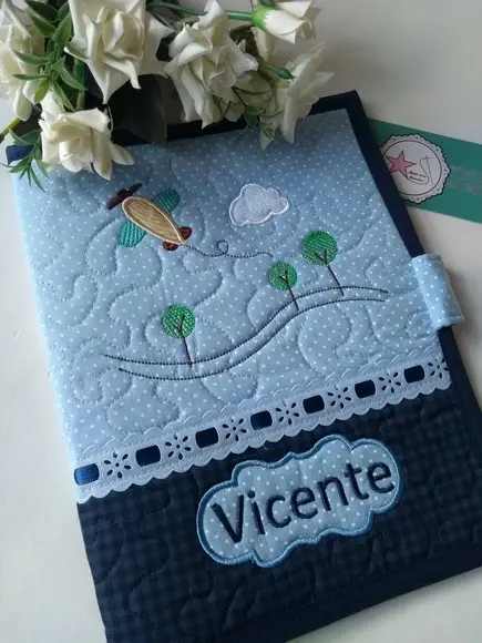 Capa Caderneta de Vacinas/Documentos avião