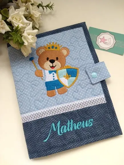 Capa Caderneta de Vacinas/Documentos Urso