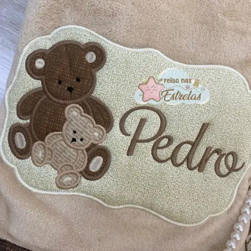 Cobertor Bebê Personalizado Cor a Escolher