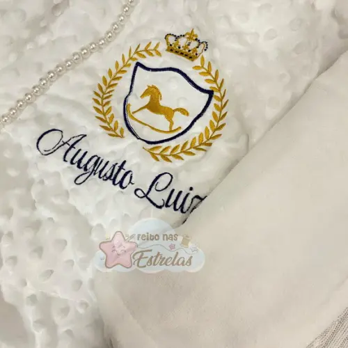 Cobertor Bebê Personalizado Cor a Escolher