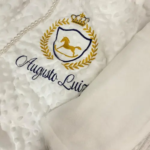 Cobertor para Bebê Pipoquinha Personalizado Borboletas