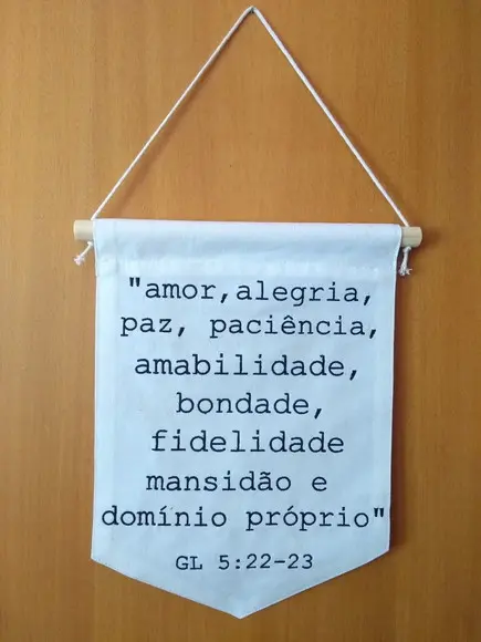 Flâmula decorativa dizeres