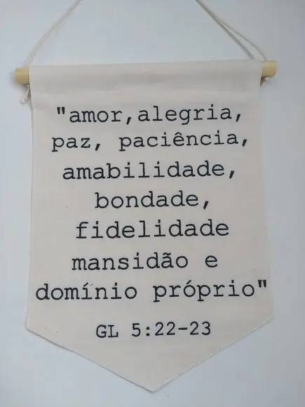 Flâmula decorativa dizeres