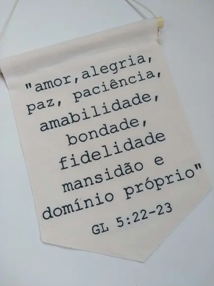 Flâmula decorativa dizeres