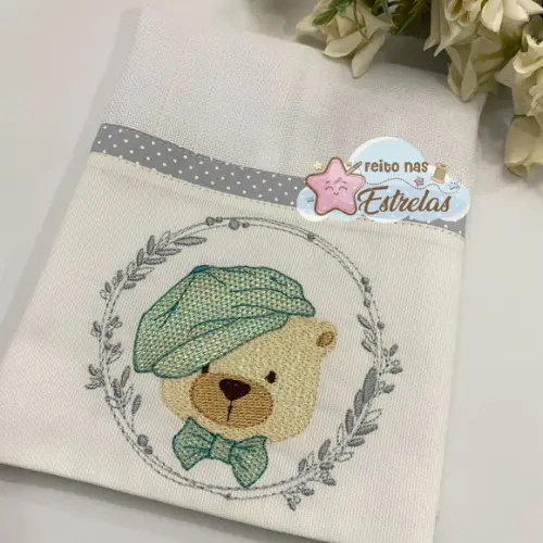 Fraldinha de Boca - Kit 2 peças -Urso