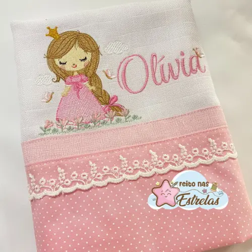 Kit Fralda Passeio + 2 Fralda de Boca Princesa