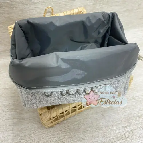 Kit Saquinho 4 Maternidade e Necessaire Cestinha