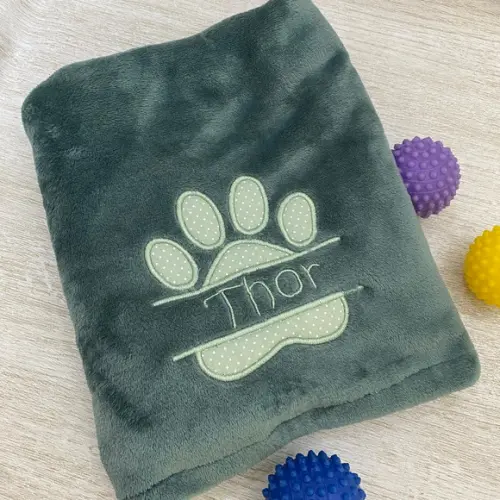 Manta para Cachorro/pet Personalizada Basic em Fleece