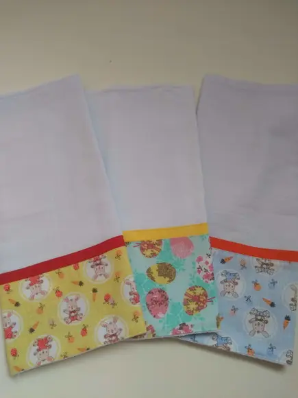 Panos de Prato Páscoa- Kit com 3 peças