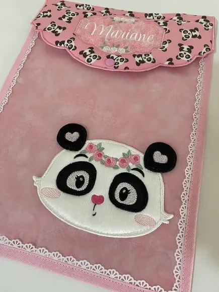 PORTA CERTIDÃO DE NASCIMENTO PANDA