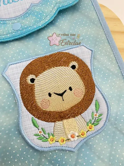 Porta Certidão De Nascimento Pasta Personalizada Leão