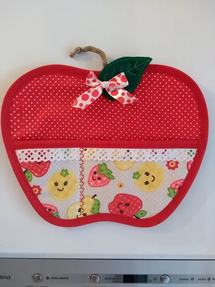 Porta Recados para Geladeira- Maça