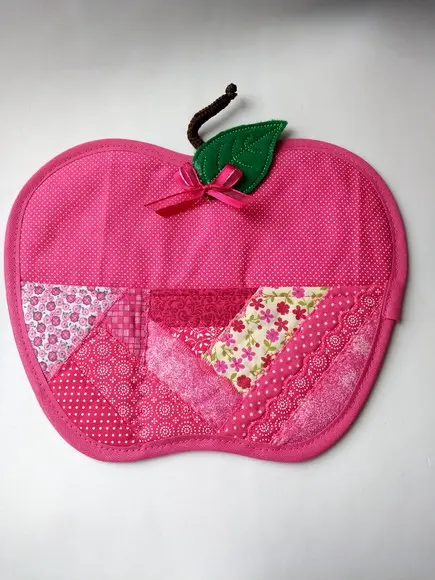Porta Recados para Geladeira- Maça Pink